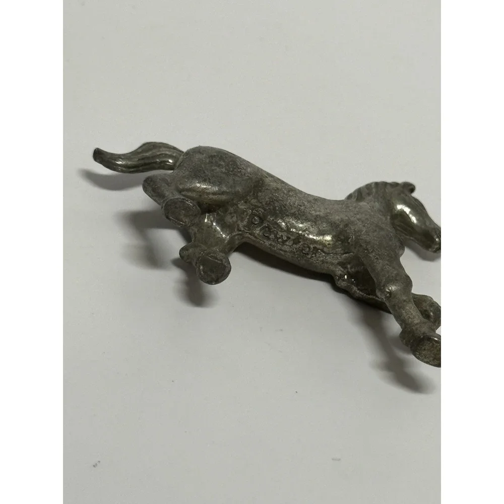 Vintage Brass And Pewter Horse Camel Animal Set Figures Set Of 4
